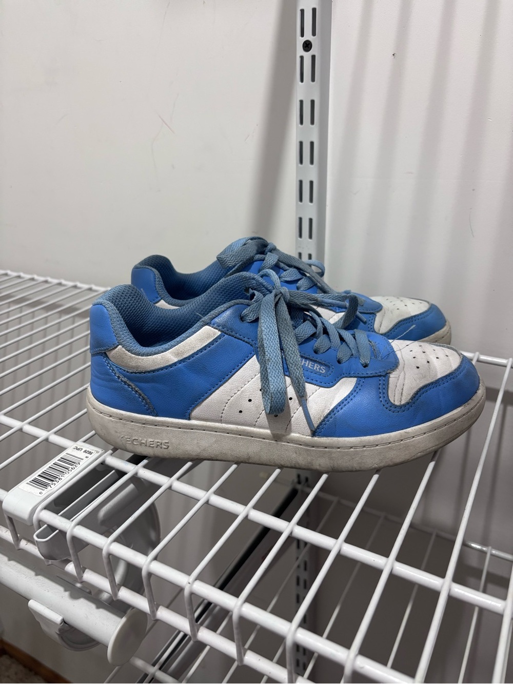 Skechers Kids Blue and White Low-Top Sneakers
